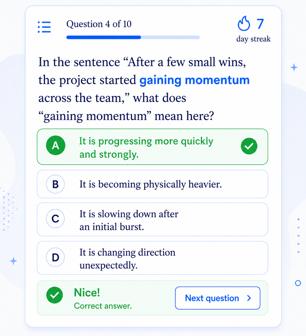 Pickvocab spaced repetition learning system with AI-generated flashcards and questions
