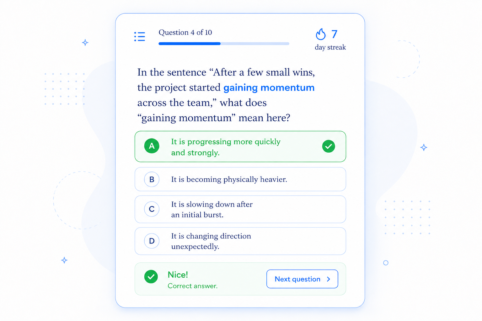 Pickvocab spaced repetition learning system with AI-generated flashcards and questions